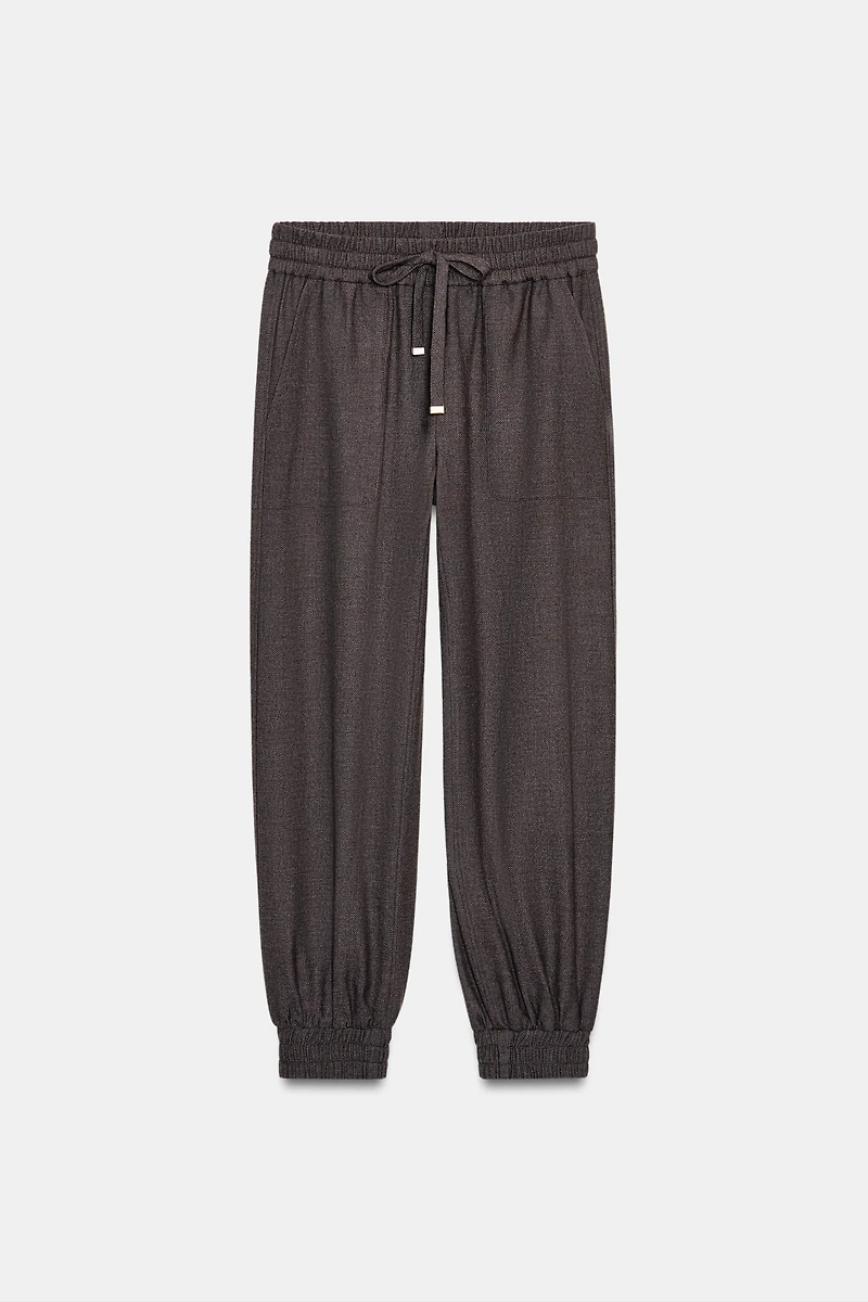 JOGGER PANTS WITH ELASTIC CUFFS