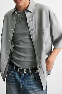 RELAXED FIT FLOWY SHIRT