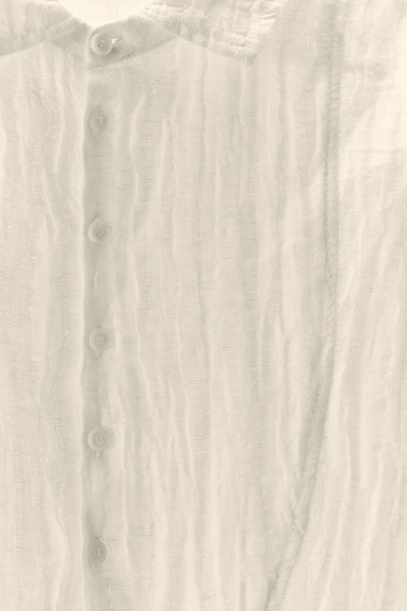LIMITED EDITION WRINKLE EFFECT LINEN SHIRT