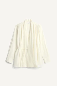 CHEMISE KIMONO JACQUARD À RAYURES