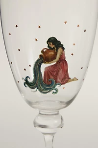 AQUARIUS ZODIAC GLASS | MARISA BERENSON