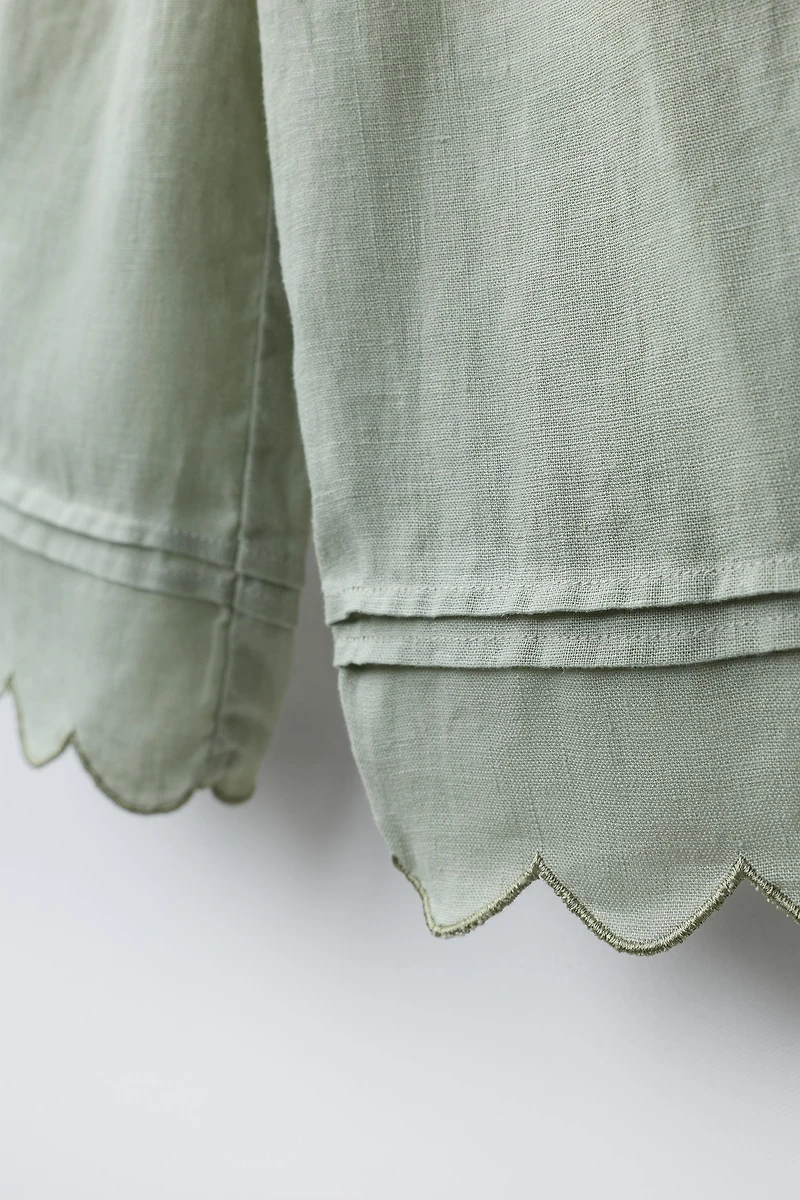 100% LINEN CULOTTE PANTS