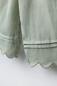 100% LINEN CULOTTE PANTS