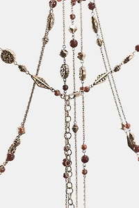 BEADED METAL BODY CHAIN