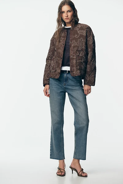 VESTE REMBOURRÉE BRODERIES GOMMÉES