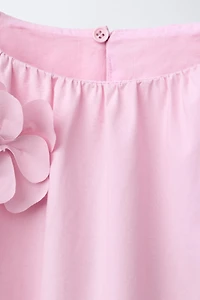 FLORAL POPLIN DRESS