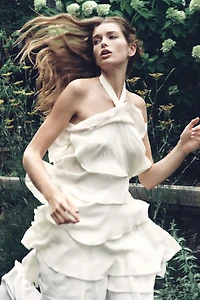 RUFFLED MINI DRESS
