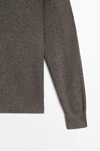 Pull en maille à col camionneur zippé