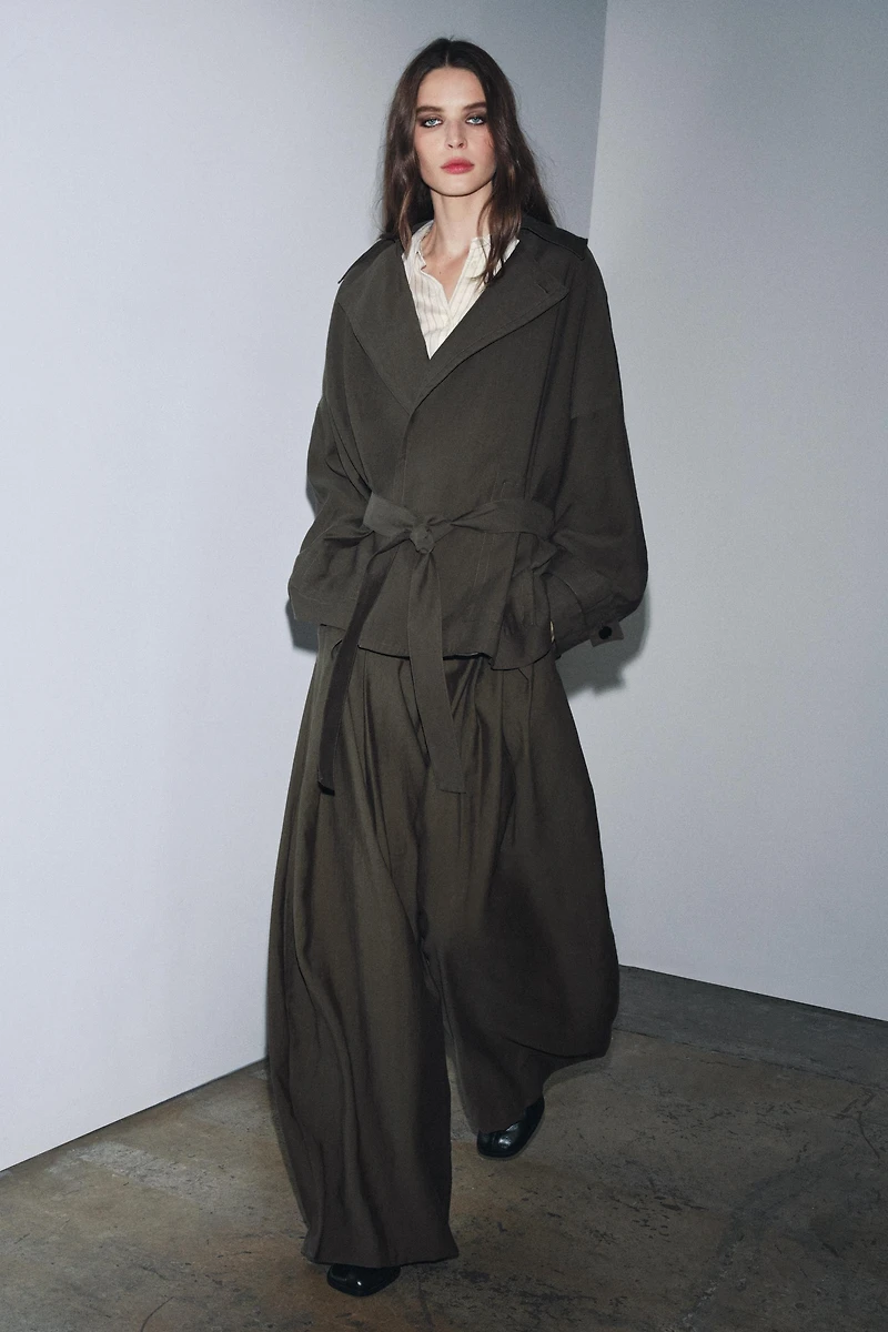 ZW COLLECTION FLOWY BELTED JACKET