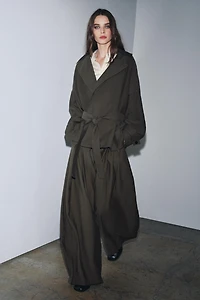 ZW COLLECTION FLOWY BELTED JACKET