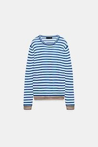 STRIPED KNIT JUMPER