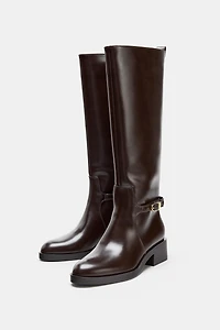 HEELED RIDING BOOTS