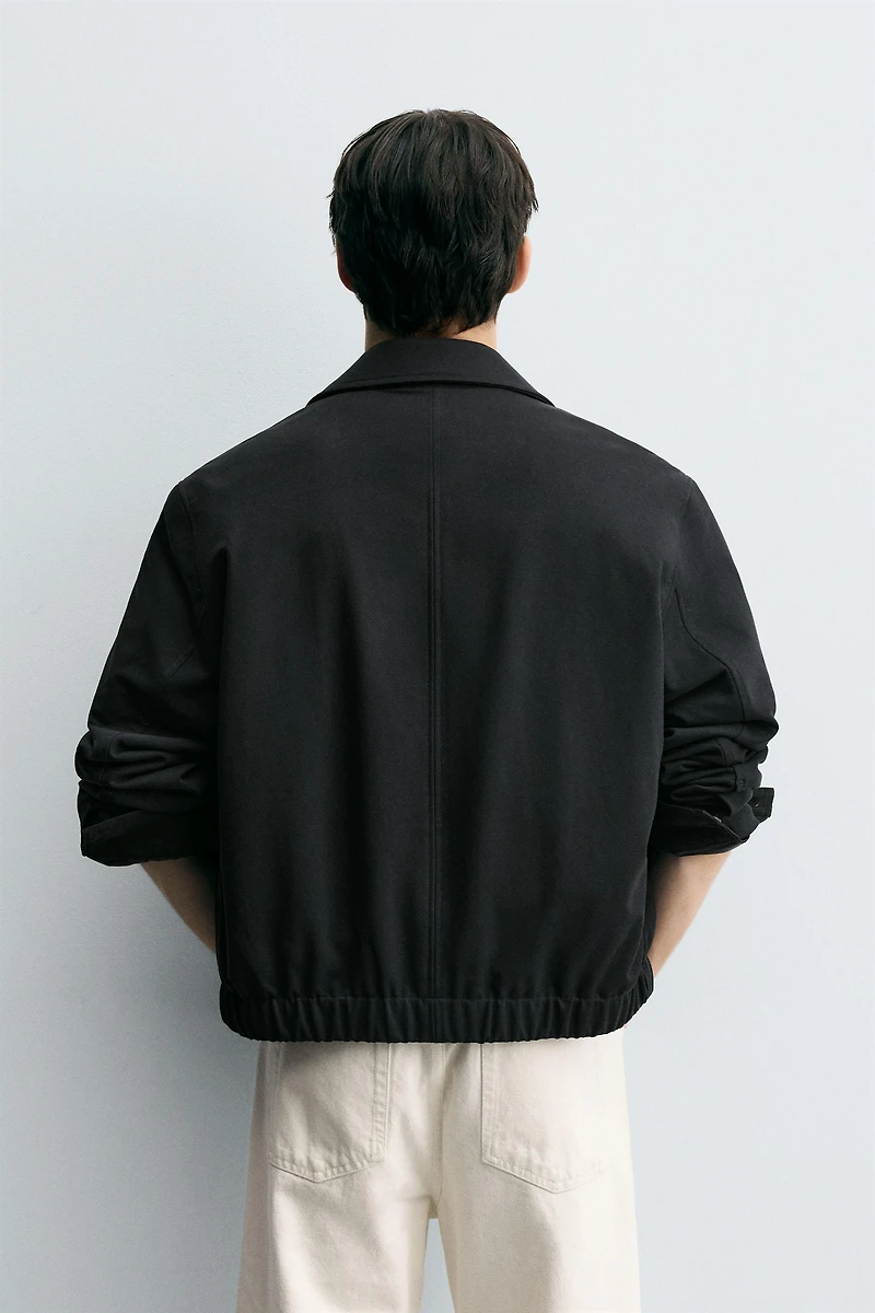 TEXTURED TWILL JACKET