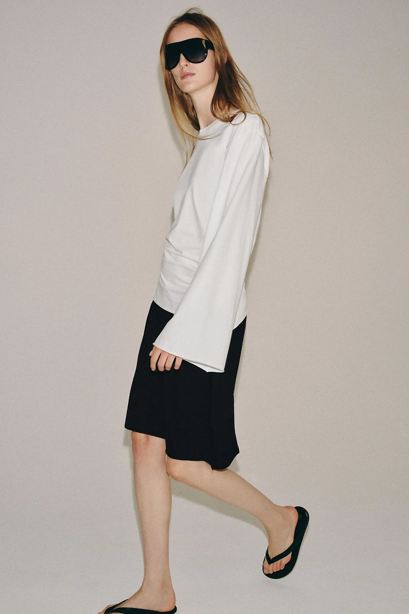 COTTON LONG SLEEVE T-SHIRT