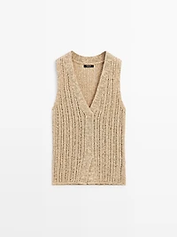 Cutwork vest