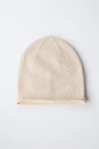 WOOL BLEND KNIT HAT
