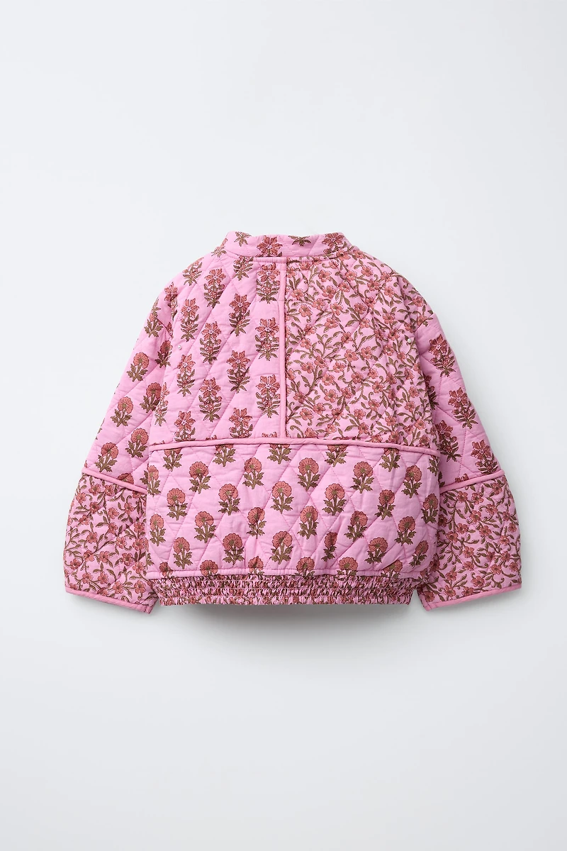 FLORAL PADDED JACKET