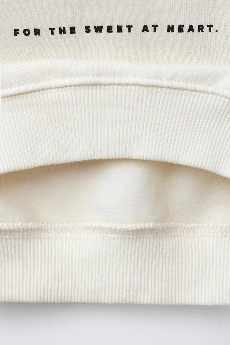 CHERRY AND TEXT SWEATSHIRT