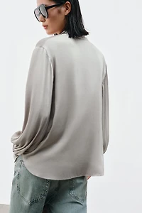 ZW COLLECTION TIED NECKLINE BLOUSE