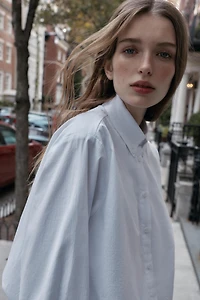 CHEMISE BOULE EN POPELINE