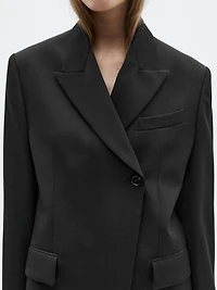 100% wool blazer with notch lapel - LIMITED