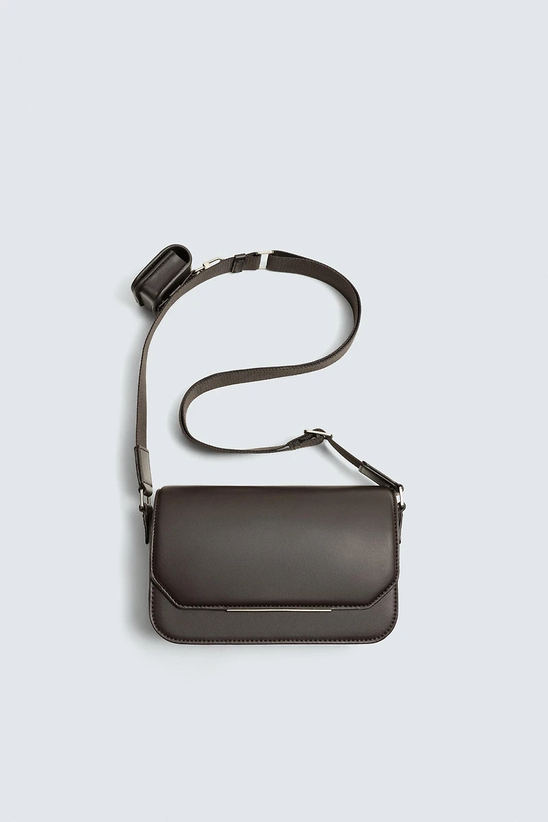 PLAIN FLAP CROSSBODY BAG