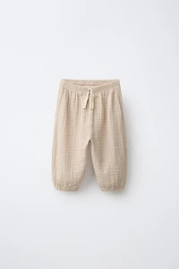 PANTALON BALLON TEXTURÉ