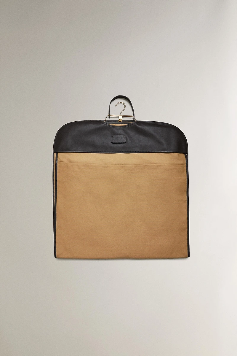 LEATHER GARMENT BAG