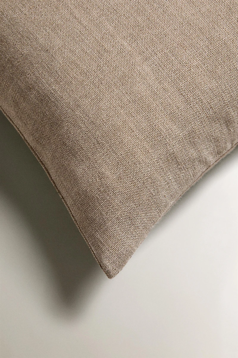 FLORAL LINEN THROW PILLOW COVER