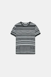 ZA STRIPED T-SHIRT