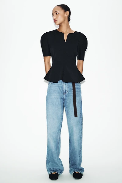 SOFT PEPLUM TOP