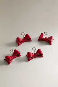 CHRISTMAS BOW PLACEHOLDERS (SET OF 4)