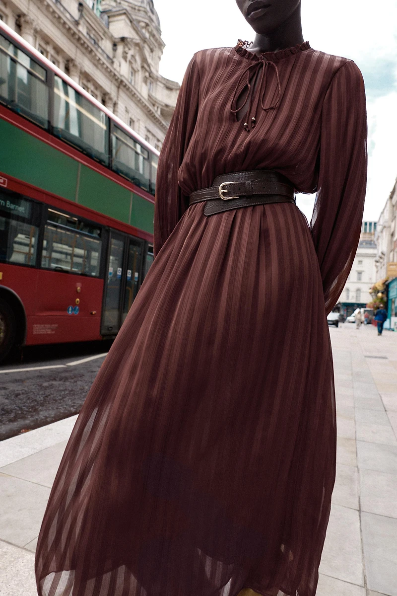 MIDI BELT DRESS