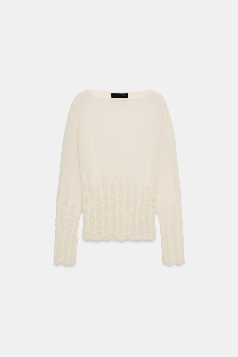 KNIT HONEYCOMB JUMPER