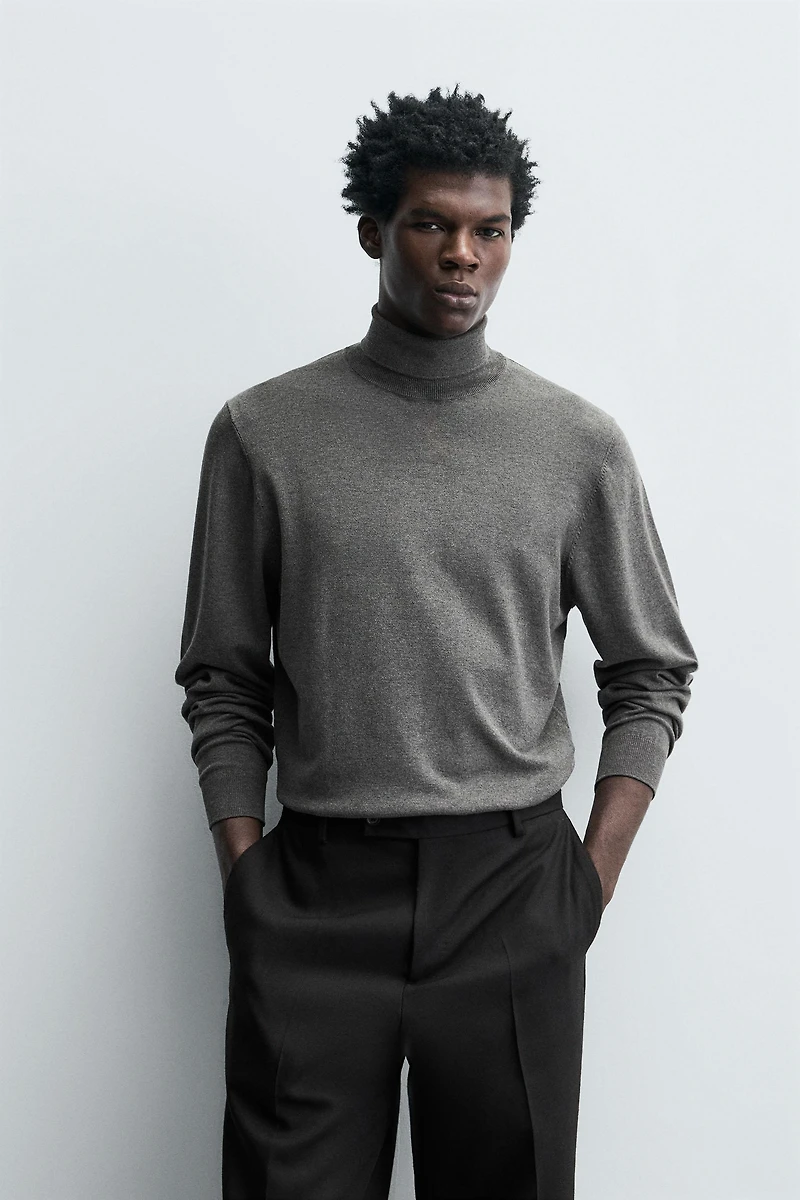 BASIC HIGH NECK SWEATER
