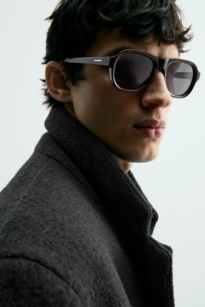 MANTEAU EN LAINE STRUCTURÉE BOUCLÉE