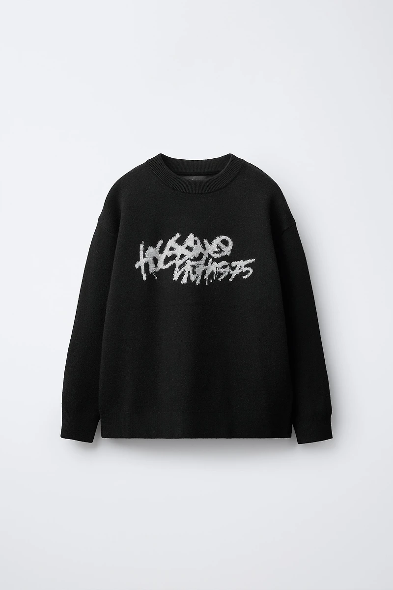 GRAFFITI KNIT SWEATER