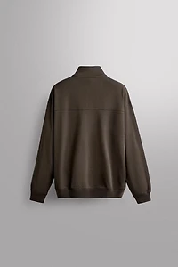 RELAXED FIT ZIP-UP SWEATSHIRT