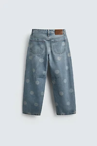WASHED POLKA DOT BALLOON JEANS HARRY LAMBERT FOR ZARA X DISNEY
