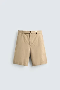 BELTED RELAXED FIT SHORTS