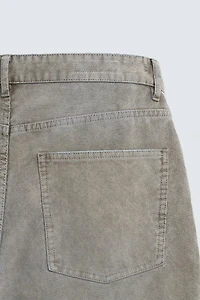 PANTALON FLARE EN VELOURS CÔTELÉ