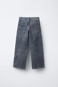 STUDDED WIDE LEG JEANS