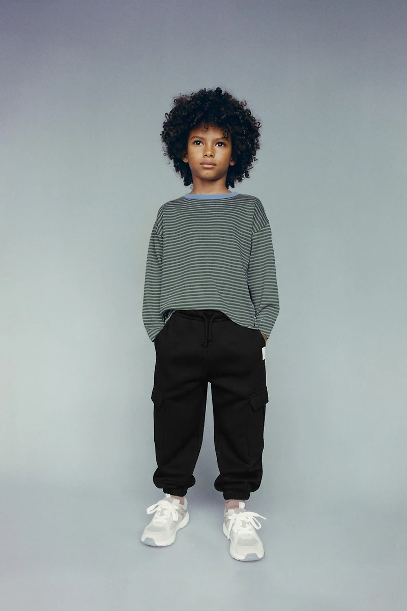 FLEECE CARGO JOGGER PANTS