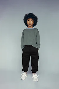 FLEECE CARGO JOGGER PANTS