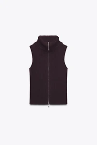 RIBBED KNIT VEST TOP