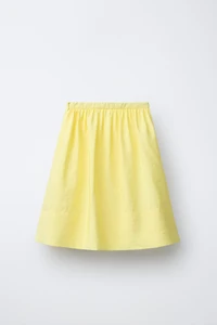 TAFFETA MIDI SKIRT