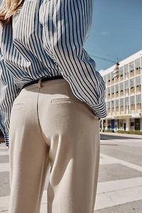 STRAIGHT-LEG PANTS WITH BELT