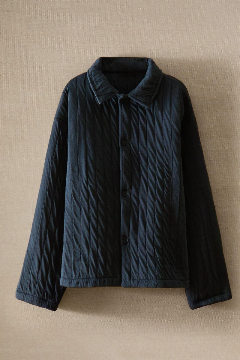 SHORT QUILTED DRESSING GOWN