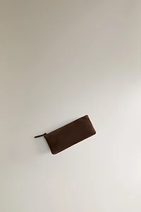 SPLIT LEATHER STORAGE CASE