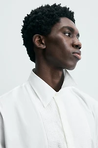 LIMITED EDITION SHIRT WITH BOWS AND BIB FRONT